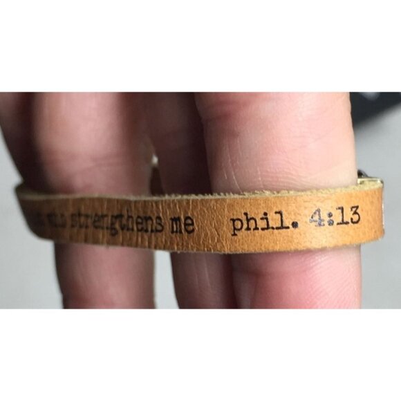 ''i can do all things through Christ who strengthens me'' Bible Verse Bracelet - Picture 6 of 8
